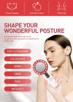 Masajeador Corporal Y Facial 6 En 1 EMS Ultrasonido Cavitation Galvanico Terapia Infrarroja Herramientas De Cuidado De La Piel Para Lifting Facial - details 1