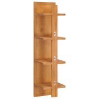 vidaXL Espejo de pared con estantes madera de teca maciza 30x30x120 cm - details 2