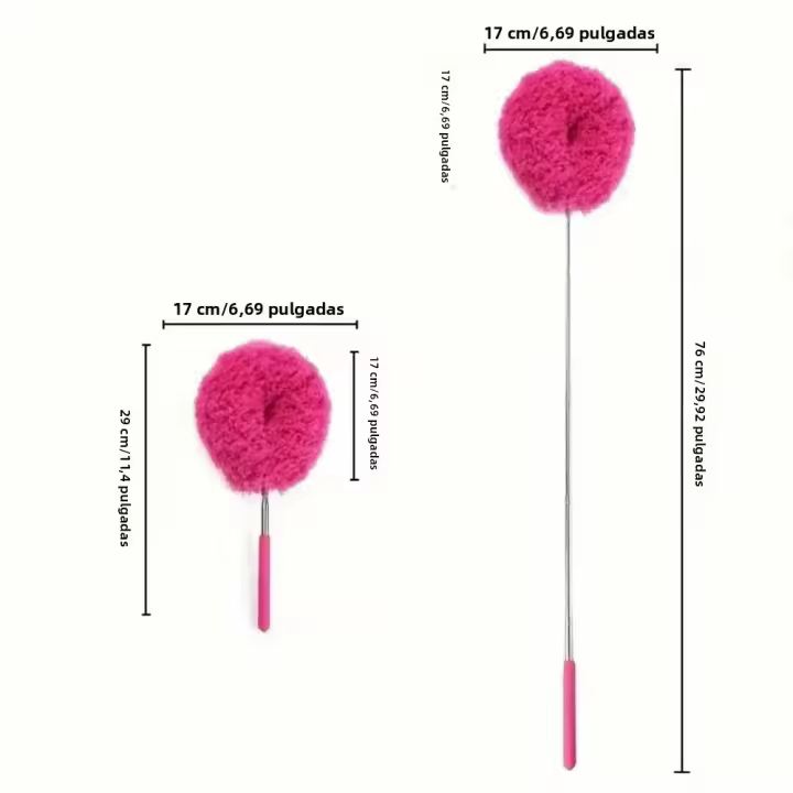 Limpia Techo Con Microfibra Azul Cepillo De Limpieza Reutilizable Y Lavable Máquina Longitud De Mano Cepillo Para Eliminar Polvo - 1