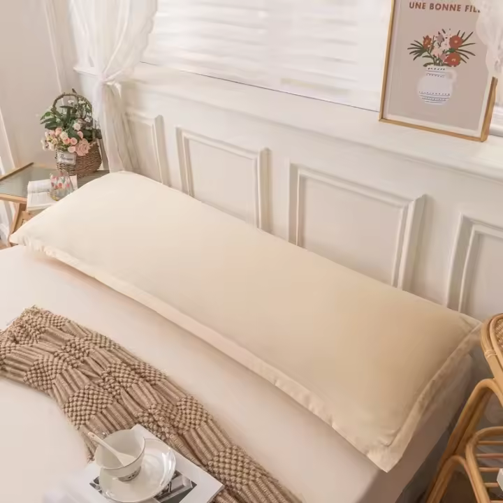 Funda De Almohada Amigable Con La Piel Para Parejas Tamaño Grande De Poliéster Suave 120/150/180cm Cubierta De Almohada Abrazadora Para Hogar Y Hotel - 1