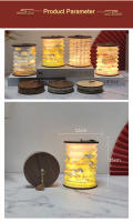 Lámpara De Noche Portátil Plegable USB Estilo Japonés Creativa Para Regalo Decoración De Habitación Y Estudio Luz De Mesa LED - details 8