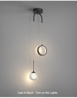 Lámpara Colgante Nórdica LED Para Iluminación Interior De Dormitorio Y Sala De Estar Decoración De Hogar Lámpara Colgante Para Mesa De Comedor - details 9