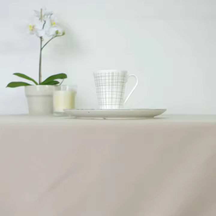 10XDIEZ Mantel hostelería beig - Manteles para mesa, fáciles de limpiar y decorativos - 1