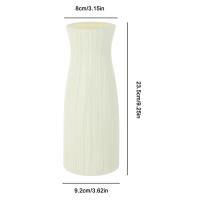 Vaso De Plástico Blanco Imitación Cerámica Maceta Para Plantas Estilo Nórdico Decoración Para Bodas Y Comedor Dormitorio Hogar - details 17