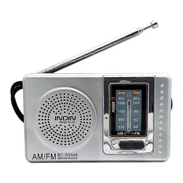 AM/FM radio portátil Reproductor de radio de 2 bandas con Antena telescópica Altilo incorporado Gift para Padres Mayores - 1
