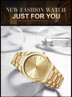 Reloj De Pulsera De Lujo Para Hombres Y Mujeres En Color Rosa Oro Con Correa De Acero Inoxidable Y Cierre De Seguridad Reloj De Moda Negra Resistente Al Agua De 40mm - details 16
