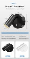 Luz De Pared Recargable Mini Magnética Con Iluminación Ajustable En Tres Colores Negro Blanco Para Dormitorio Baño Entrada LED Sin Cable - details 6