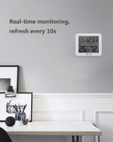 Reloj Digital De Escritorio Con Temperatura Y Humedad NIDITON Decoración Para Hogar Cocina Oficina Reloj De Pared Moderno LED - details 5