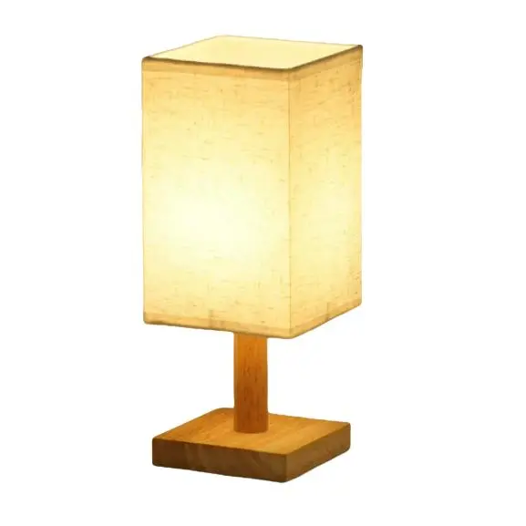 Lámpara de Mesa de Madera 21cm Diseño Espectacular - 1