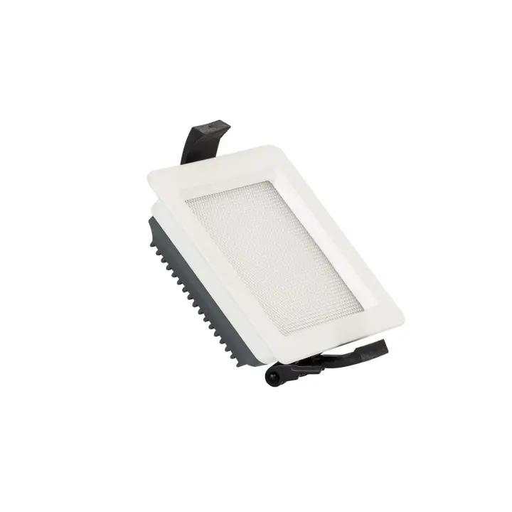 Ledkia Downlight LED 10W Cuadrado SAMSUNG Aero 130 lm/W Microprismático LIFUD Corte 85x85 mm 3000K Blanco Cálido - 1
