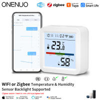 Sensor De Temperatura Y Humedad ONENUO Tuya WIFI/Zigbee Con Iluminación Inteligente Compatible Con Alexa Y Google Smart Life - details 5