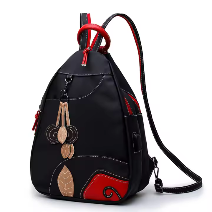 Mochila de Nailon impermeable para Mujer, Bolso hombro, equipamiento Viaje Ocio, - 1