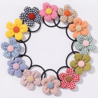 12Pcs Bolsa De Cinturones Elásticos Para Niñas Con Flores Hermosas Accesorios De Cabello Para Niños Amantes De Los Detalles - details 5