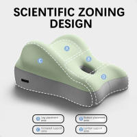 Cojín De La Cintura Ergonómico Para Adultos Almohada De Soporte Para Caminar Y Levantar Glúteos Almohada De Abdomen Cojín De Espalda Para Coche - details 2