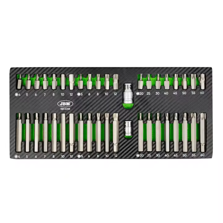 JBM 54158 SET DE 42 PIEZAS PARA TORNILLOS HEX, 12 CANTOS Y TORX - 1