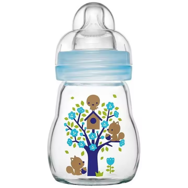 Mam Feel Good Biberon Cristal Azul +0 Meses 170Ml - 1