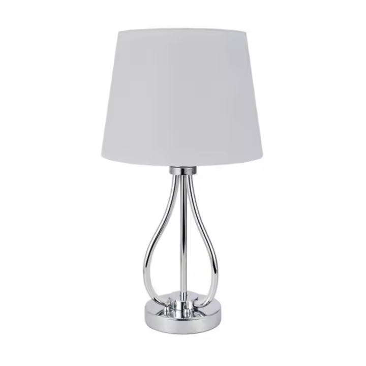 FABRILAMP 153472020 | Sobremesa Dubrovnik 9w 4000k+ 1xe27 Cromo 675 Lm Doble Encendido 46x26x26 Cm - 1