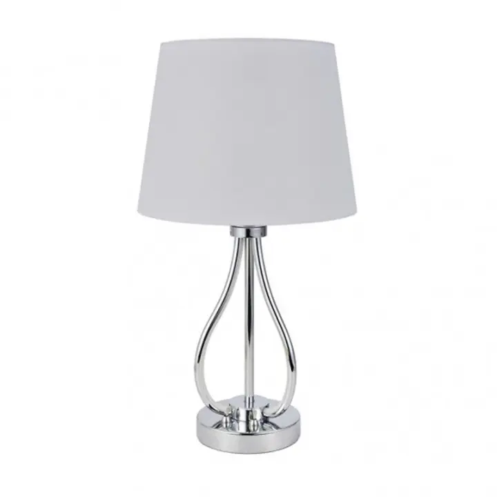 FABRILAMP 153472020 | Sobremesa Dubrovnik 9w 4000k+ 1xe27 Cromo 675 Lm Doble Encendido 46x26x26 Cm - 1