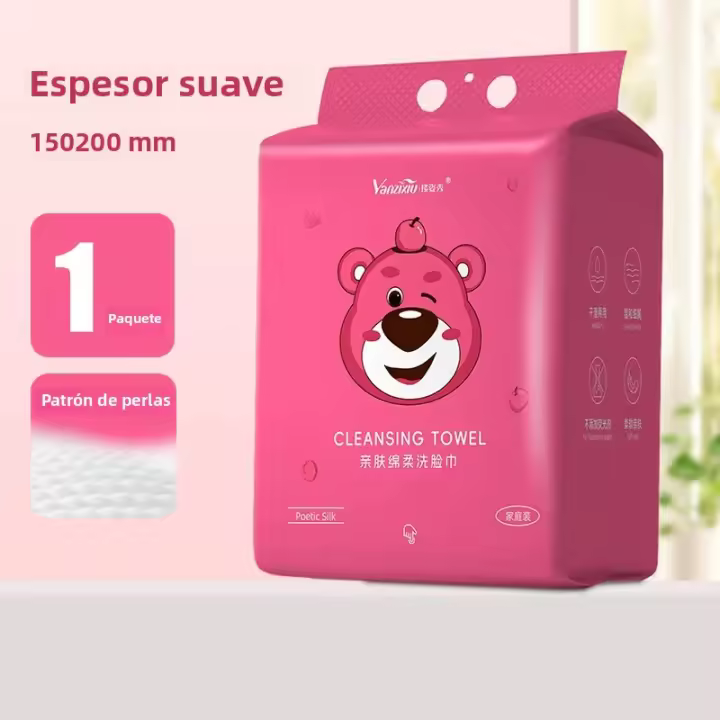 Toalla De Cara Desechable 300pcs Con Gancho Engrosada Y Extensa Para Colgar En La Pared Toalla De Extractor De Cara Toalla De Limpieza De Cara - 1