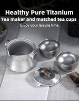 Tiartisan Hervidor De Agua De Titán 180ml Doble Capa Para Camping Al Aire Libre Portátil Ultraligero Duradero Sin Desgaste - details 6