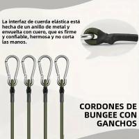 Cinturón Elástico De Metal Para Escalada 8mm Correa De Luggage Para Acampar Al Aire Libre Cuerda Colgante De Tenda Correa De Ropa - details 2