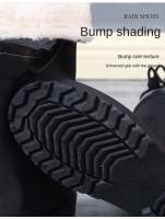 Zapatos De Lluvia Para Hombres Botas De Agua De Medio Tamaño Moda Coreana Suaves Y Antideslizantes Suela Gruesa Material De Goma - details 11