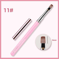 Pincel De Uñas Con Mango De Acrílico Rosa Herramientas De Dibujar Y Pintar Triangular Para Francés Y Manicura - details 11