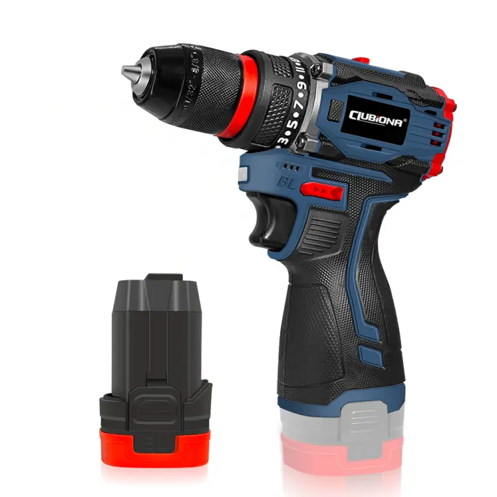 Taladro De Mano Inalámbrico Recargable De Alta Potencia Con 21 Ajustes De Torque Y Velocidad Alta-Baja Para Bricolaje En Casa - 1