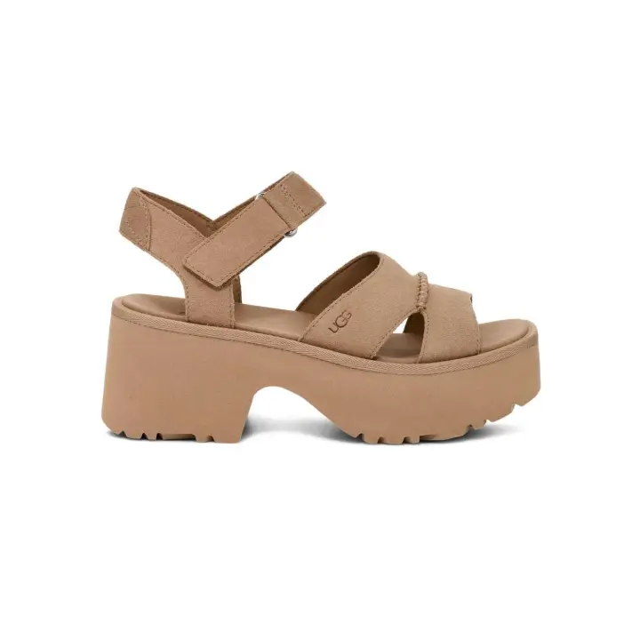 Sandalias UGG New Heights Ankle Strap Mujer Marrón - 1