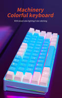 Teclado Mecánico MUCAI 61 Teclas RGB Para E-sports Intercambiable Y Portable Ideal Para Oficina Y Juegos Con Switches Rojos - details 0