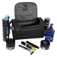 Bolsa De Maquillaje Portátil Unisex Capacidad Impermeable Organizador De Cosméticos Toallita Colgante Para Hombres Y Mujeres - details 0