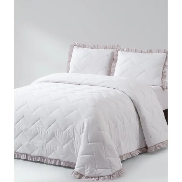 Clara Vidal, edredón Dubón Stonewash blanco natural para cama de 135 cm. - 1