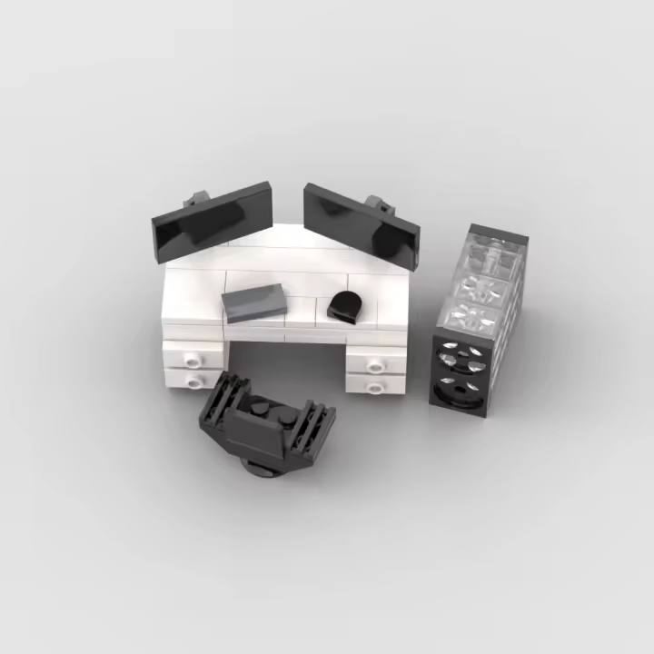 MOC Furniture Tabla De Juego De Computadora Para Niños Bloques De Construcción Educativos Juguetes De Piezas De Bloques Compatible Con Lego Material ABS - 1