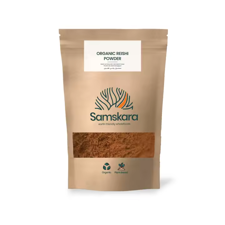 POLVO DE HONGOS REISHI  Orgánico BIO  + Beta-glucanos + Vitamina D + Calcio, Potasio  Samskara  150g - 1