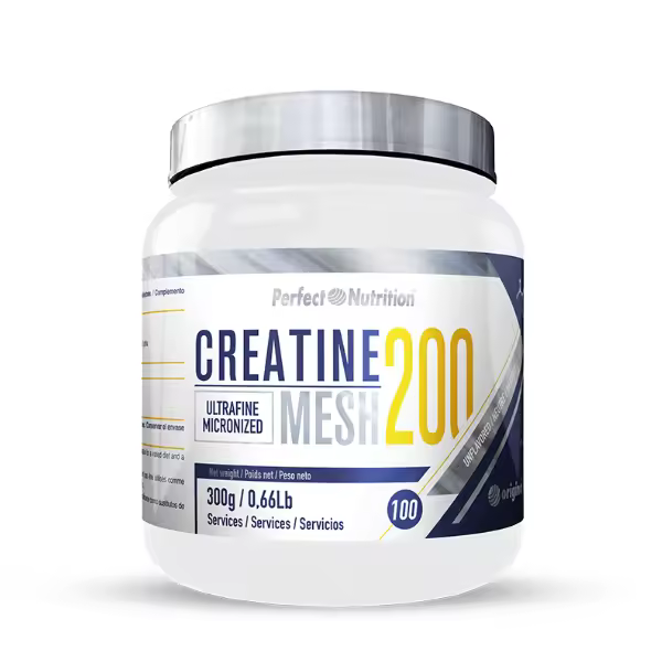 Perfect Nutrition Creatine 200 Mesh - Suplemento de creatina - 300 gr - Mejora el rendimiento físico - Sabor a elegir - Incrementa la masa muscular - Favorece la recuperación. - 1