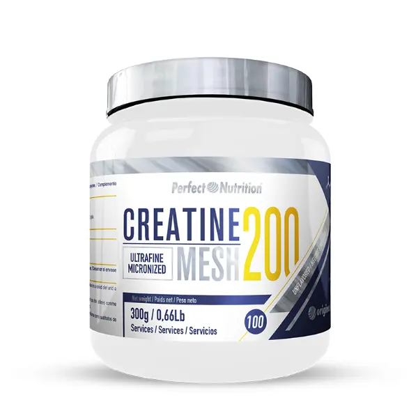 Perfect Nutrition Creatine 200 Mesh - Suplemento de creatina - 300 gr - Mejora el rendimiento físico - Sabor a elegir - Incrementa la masa muscular - Favorece la recuperación. - 1