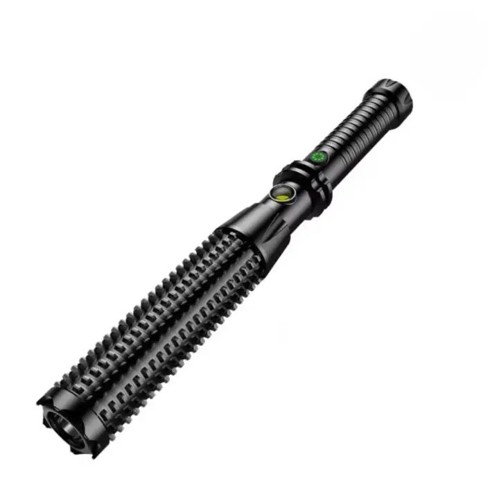Linterna Tactica CH-22019 LED De Alta Potencia Con Forma De Porra , Alcance mas de 100M , Defensa personal , Punta De Hierro Para Cristales., Nuevo , envio 24h - 1