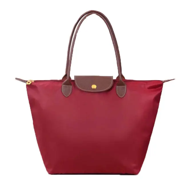 Bolso plegable de nylon with ASA Superior para Mujer, Clásico, tamaño 42*27*19CM(Negro) - 1