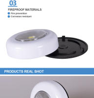 Luz Nocturna LED COB Táctil Para Gabinete 1/2/3/5 LEDs Luz De Pared Inalámbrica Para Armario Y Cajón Para Dormitorio Y Cocina - details 7