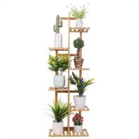 Estantería de Bambú para Plantas con 5/6/7 Niveles - Exhibición y Soporte de Macetas - Interior y Exterior - Salón, Balcón, Aire Libre - Ecológica - details 0