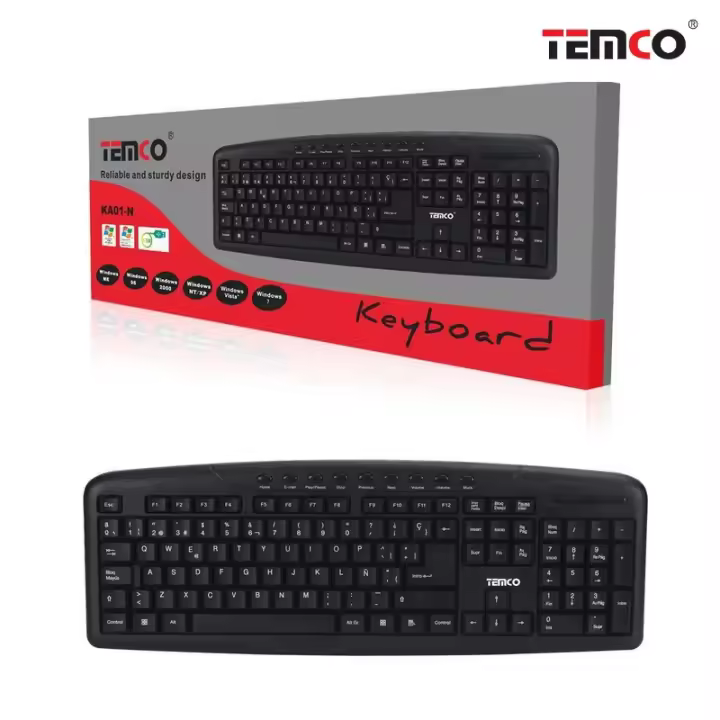 Teclado con Cable Negro - 1