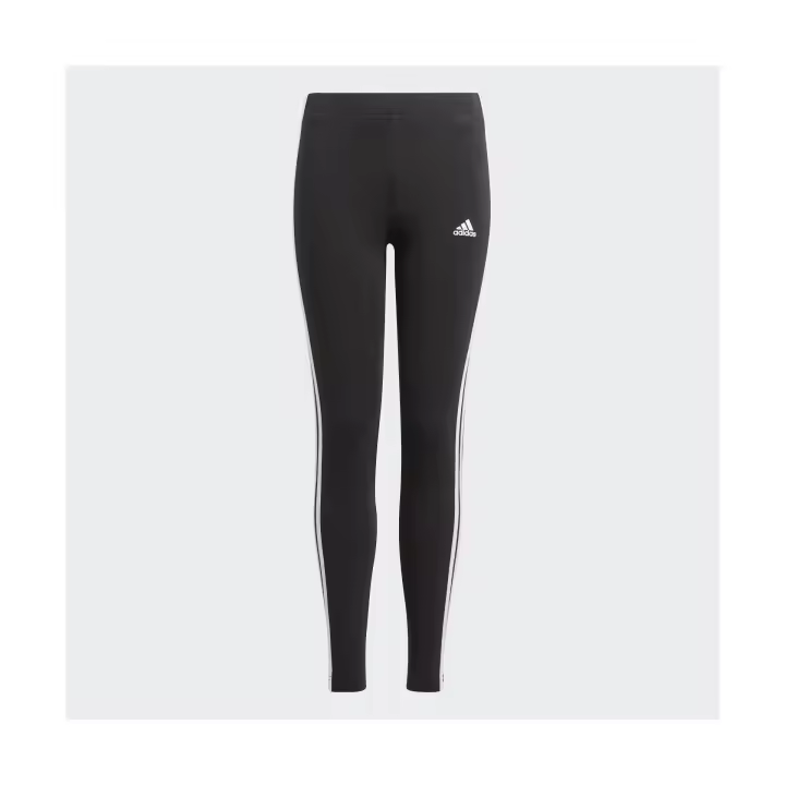 Mallas Adidas Negras 3 Bandas Esenciales para Niñas Activas - 1