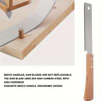 Maza De Mano Pequeña 12 Pulgadas Para Carpintería Corte Plano Herramienta De Cortado Recta De Madera Con Mango De Madera Doble Borde Para Uso Doméstico - details 5