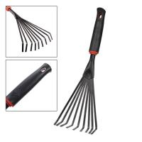 Rake De Jardín Pequeño Con 9 Dientes Herramienta Agrícola Para Hojas Y Paja Rake De Acero Para Jardinería Y Cosecha - details 7