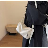 Bolso De Hombro Para Mujer De Terciopelo En Color Sólido Bolso Cruzado Casual De Cuero Synthético Con Asa Larga - details 2
