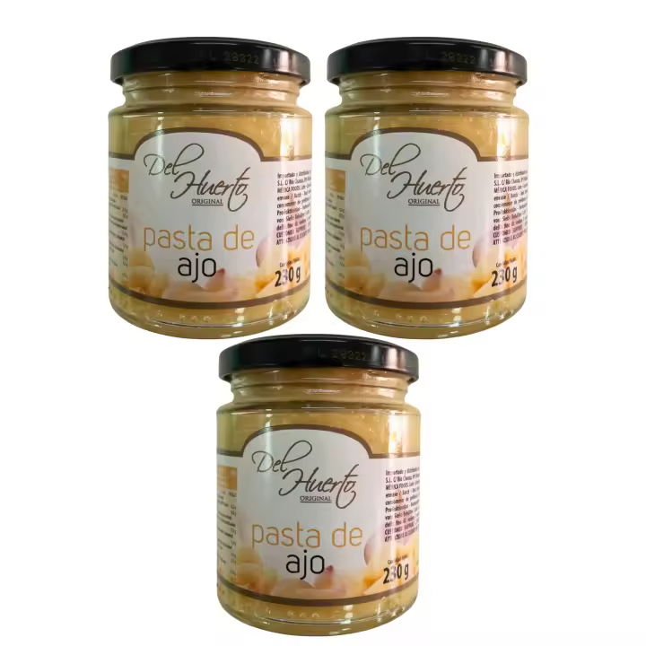 PASTA DE AJO 230G. DEL HUERTO. ALTA CALIDAD - 1