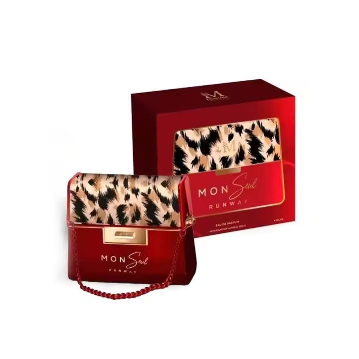 Everlyx - Perfume femenino Mon Seul Runway de 100ml tipo eau de parfum - Aroma sofisticado y duradero con notas florales intensas - Envase exclusivo en forma de bolso estilo runway, ideal para regalo o uso personal - 1