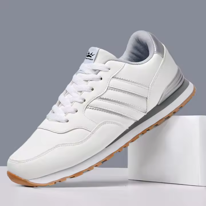Zapatillas De Correr Para Hombre 2024 SNORW Casual Ligera En Gamuza Y Malla Transpirable Zapatillas De Deporte Al Aire Libre Clásicas Para Jogging - 1