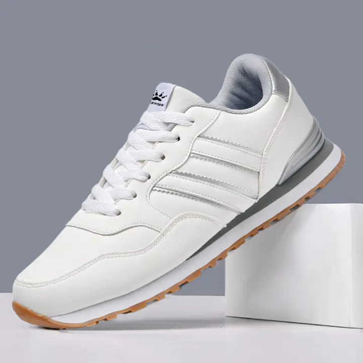 Zapatillas De Correr Para Hombre 2024 SNORW Casual Ligera En Gamuza Y Malla Transpirable Zapatillas De Deporte Al Aire Libre Clásicas Para Jogging - 1