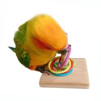 Juguete Educativo Para Pájaros Interactivo Anillo De Entrenamiento Para Periquitos Color Aleatorio Juguetes Para Pájaros - details 1